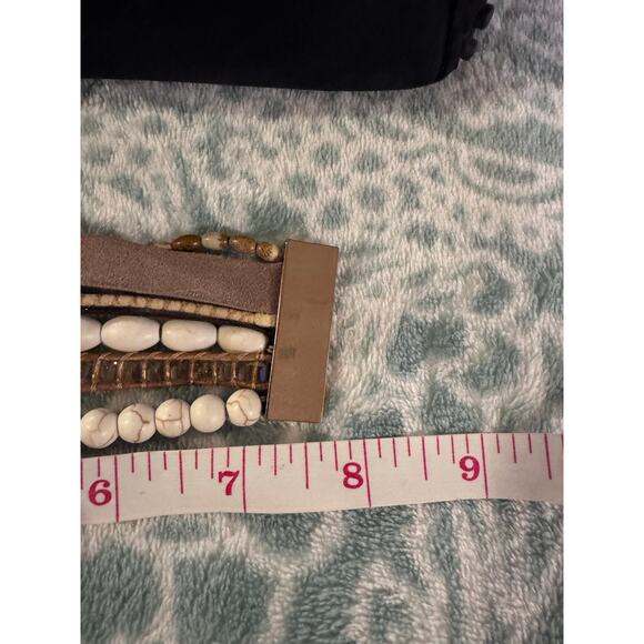 Victoria Emerson magnetic clasp boho bracelet 6 strand - Picture 5 of 6